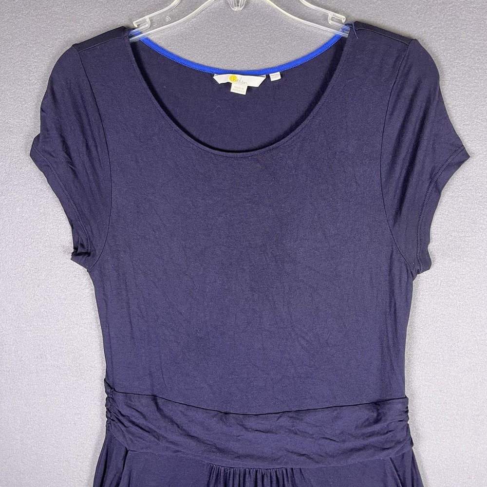 Boden Midi Dress Navy Blue Amelie Jersey‎ Dress Size 8 LongCasual